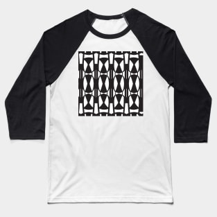 Monochrome Mosaic Baseball T-Shirt